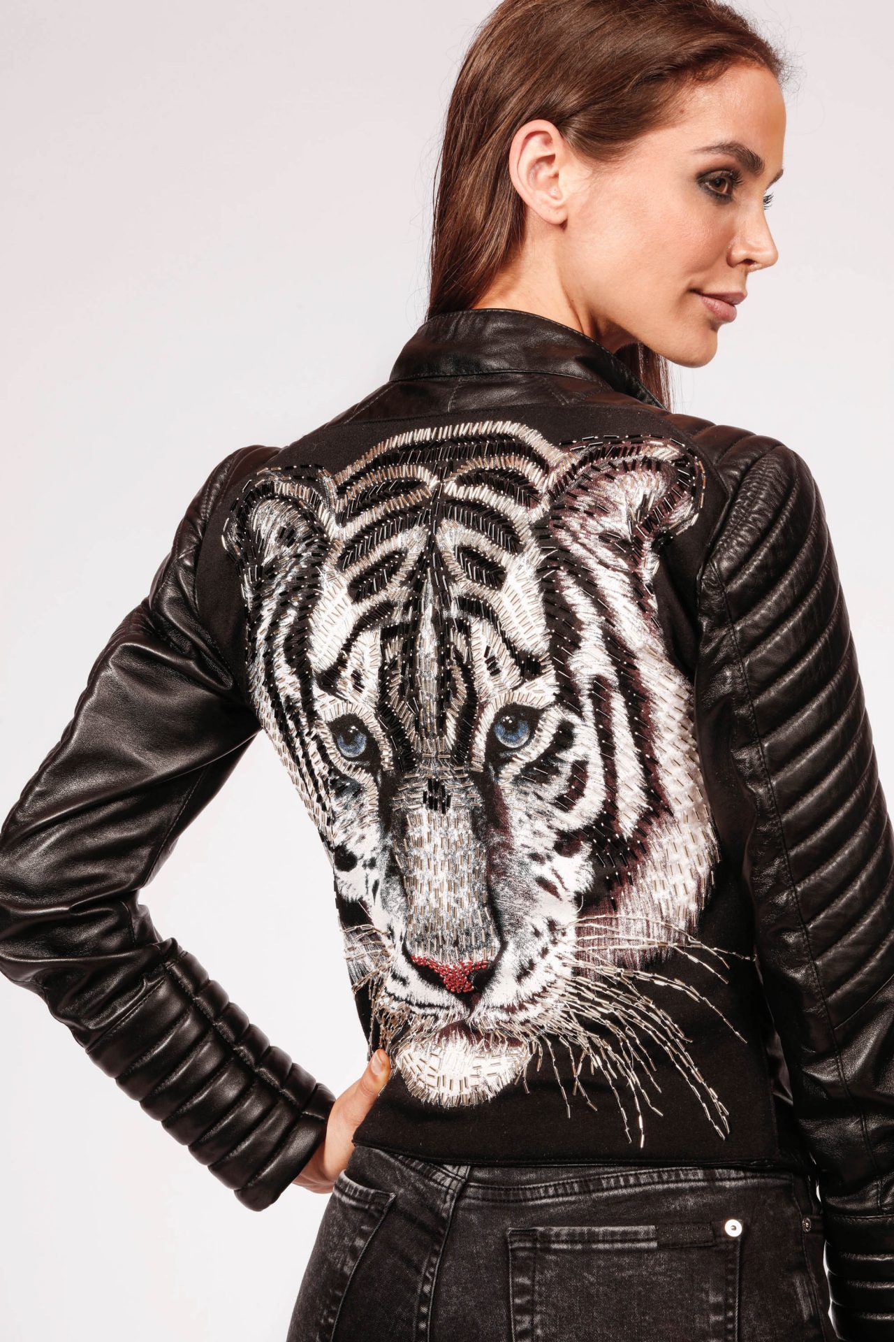 Leather Tiger Jacket | Tiger-Universe