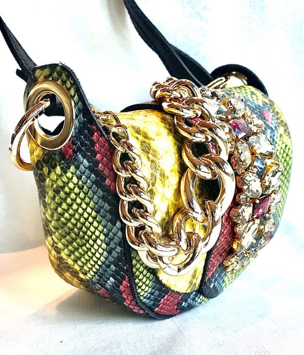 Leather multicolor little bag SM04 - Image 2