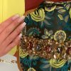 Fabric bag with colored flower print  SM18 - Image 2