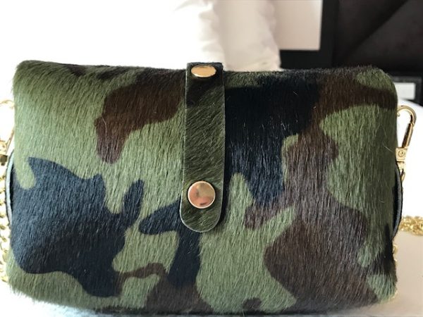 Leather small army printed cowskin bag  LM07 - Image 3