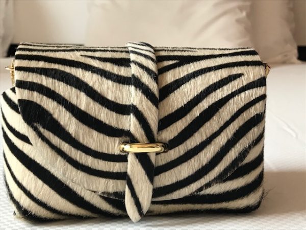 Leather small zebra printed cowskin bag  LM07 - Image 2