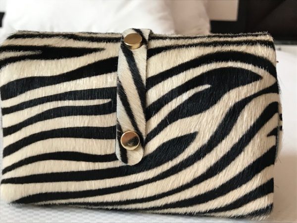 Leather small zebra printed cowskin bag  LM07 - Image 3