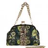 Fabric bag with colored flower print  SM18