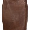 Leather skirt PLAIN RMBS1 - Image 3