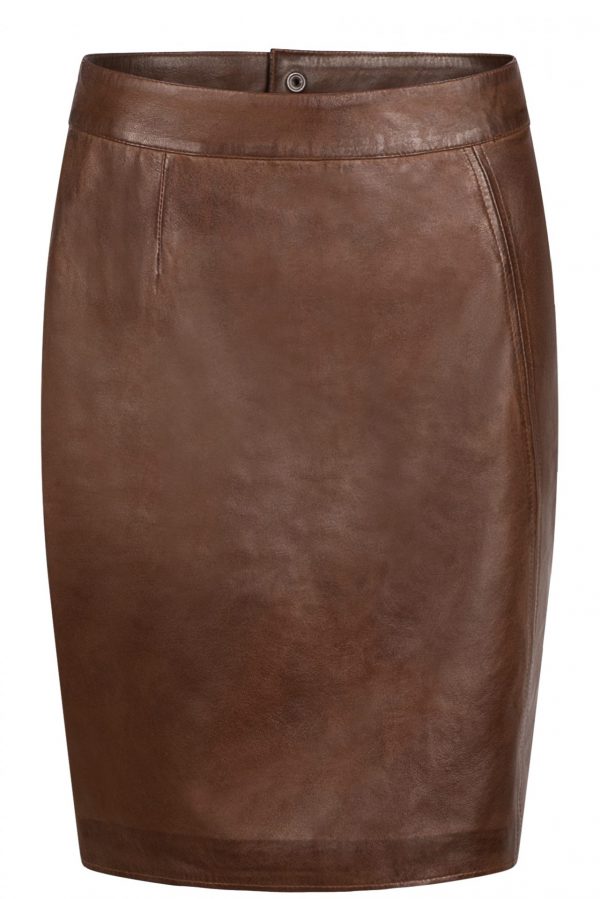 Leather skirt PLAIN RMBS1 - Image 3