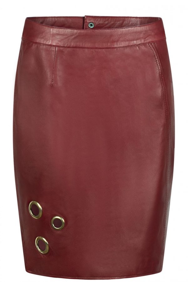 Leather skirt with golden rings  RMBS2 - Image 7