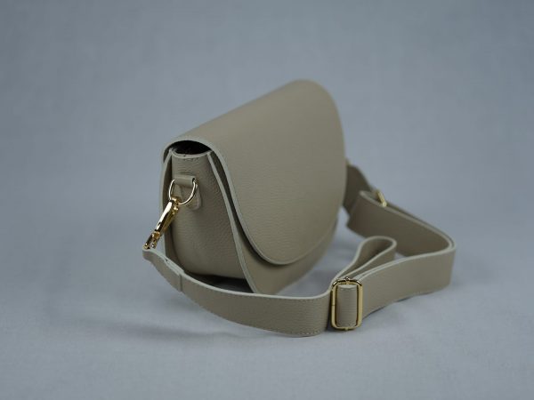 Leather half round bag LM01 - Image 4