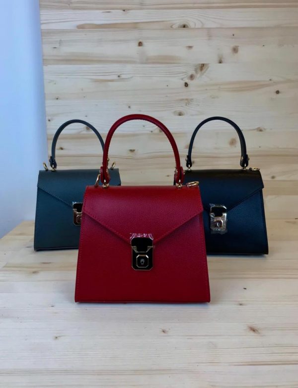 Leather little compact handbag LM12 - Image 3
