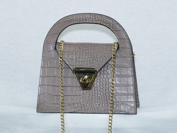 MM26 small square croco print bag - Image 4