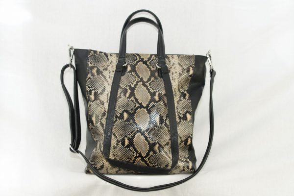 MM 35 Shopper with snakeprint and black - Image 2