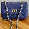 Leather small handbag with golden leather braided chain MM07 - Image 11